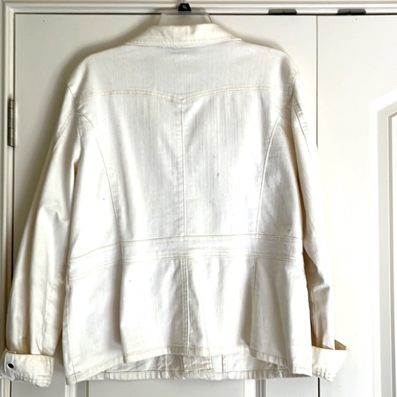 Liz Claiborne stretch Jean jacket - Picture 3 of 7